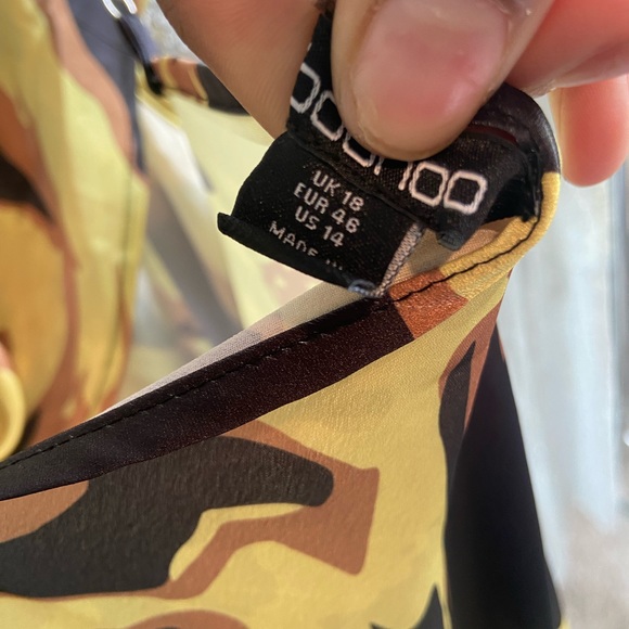 Printed Cowl Neck Slip Maxi Dress - Picture 7 of 10